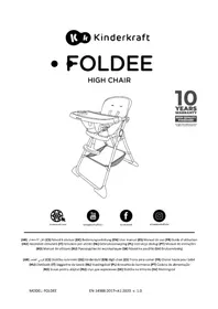 Notice Kindercraft FOLDEE Chaise haute