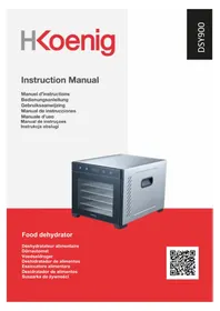Notice H.KOENIG DSY900 Déshydrateur alimentaire