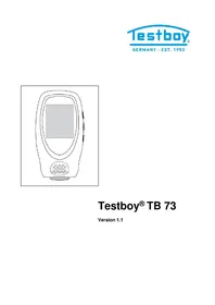Notice Testboy TB 73 équipements de mesure