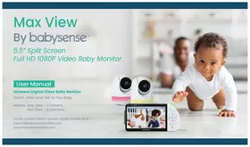 Notice BABYSENSE MAX VIEW Moniteurs pour bébé