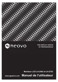 Notice AG Neovo LH-2403 Moniteur