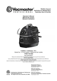 Notice Vacmaster PROFESSIONAL VFB511B 0202 Aspiradora