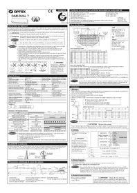 Notice OPTEX OAM-DUAL T Détecteur de mouvements