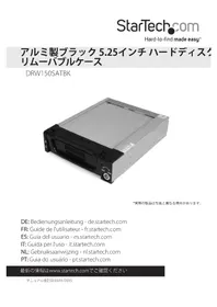 Notice StarTech.com DRW150SATBK Disque dur