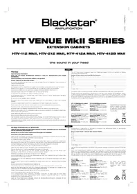 Notice BLACKSTAR HTV-112 MKII Ampli guitare