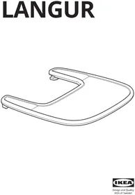 Notice IKEA LANGUR 703.308.13 Chaise haute