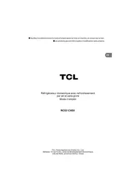 Notice TCL RC521CXE0 Réfrigérateur