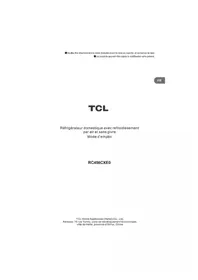 Notice TCL RC456CXE0 Réfrigérateur
