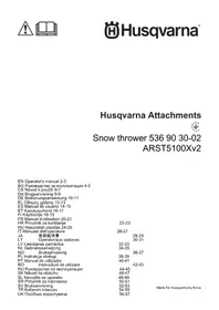 Notice HUSQVARNA ARST5120V2 Souffleur à neige