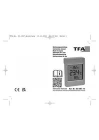 Notice TFA WINDOO 30.1067.15 Thermomètre