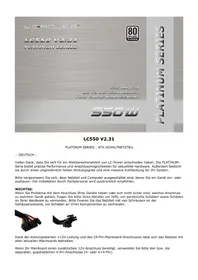 Notice LC-Power LC550 V2.31 Alimentation PC