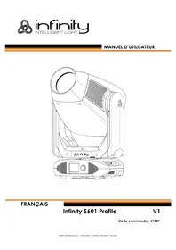 Notice INFINITY S601 PROFILE Éclairage