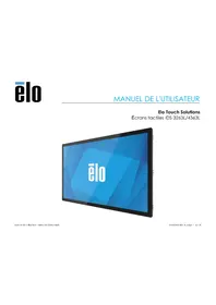 Notice ELO 4363L Moniteur