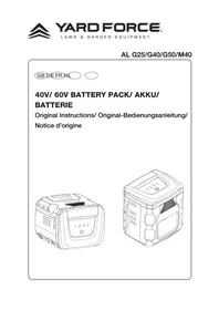 Notice Yard Force AL G40 Chargeur de piles