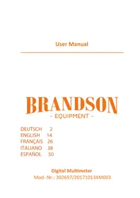 Notice Brandson 302697 Multimètre
