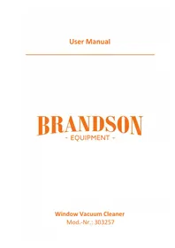 Notice Brandson 303257 Aspirateur