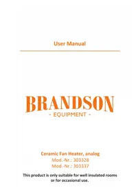 Notice Brandson 303337 Chauffage