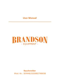 Notice Brandson 304948 Détecteur de fumée