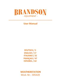 Notice Brandson 305420 Station Météo