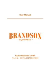 Notice Brandson 302735 équipements de mesure
