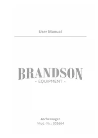 Notice Brandson 305664 Aspirateur