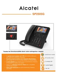 Notice ALCATEL SP2505G Téléphone