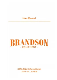 Notice Brandson 304828 Aspirateur