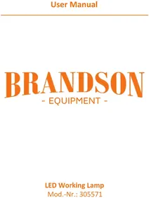 Notice Brandson 305571 Éclairage