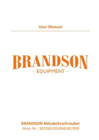 Notice Brandson 303269 Perceuse