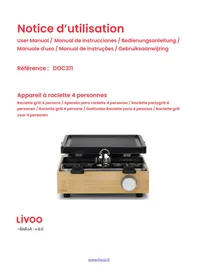Notice LIVOO DOC311 Plaque de grill