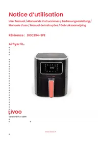 Notice LIVOO DOC294 Friteuse