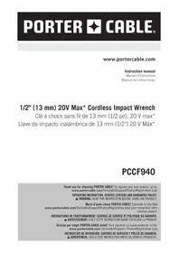 Notice Porter-Cable PCCF940 Perceuse