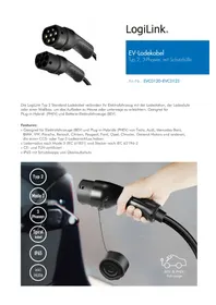 Notice LOGILINK EVC0125 Chargeur allume-cigare