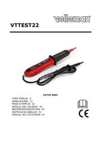 Notice VELLEMAN VTTEST22 Multimètre