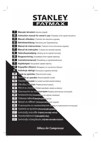 Notice STANLEY FATMAX WE1550/8/50 Compresseur