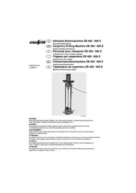 Notice Mafell S ZB 400 E Perceuse