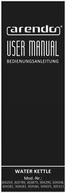 Notice Arendo ELEGANT 304584 Bouilloire