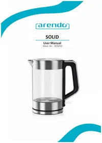 Notice Arendo SOLID 303650 Bouilloire