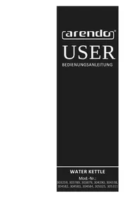 Notice Arendo ELEGANT 304290 Bouilloire