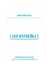Notice Arendo MINI MILK STAR 304700 Mousseur à lait