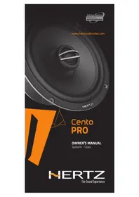Notice Hertz CENTO CPK 690 Haut-parleur