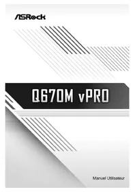 Notice ASROCK Q670M VPRO Carte mère