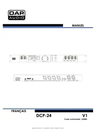 Notice DAP-Audio DCP-24 MKII Processeur