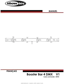 Notice Showtec DMX BOOSTER BAR 4 Prise murale