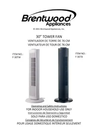 Notice Brentwood F-16SPW Ventilateur