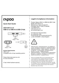 Notice RAPOO UCH-4013 Agrafeuse