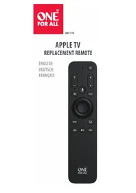 Notice ONE FOR ALL URC 1110 Télécommande