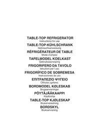 Notice BAUKNECHT K55VM 1130 W Réfrigérateur