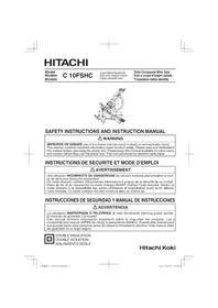 Notice HITACHI C 10FSHC Scie