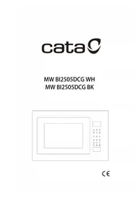 Notice CATA BI2505DCG BK Four à micro-ondes